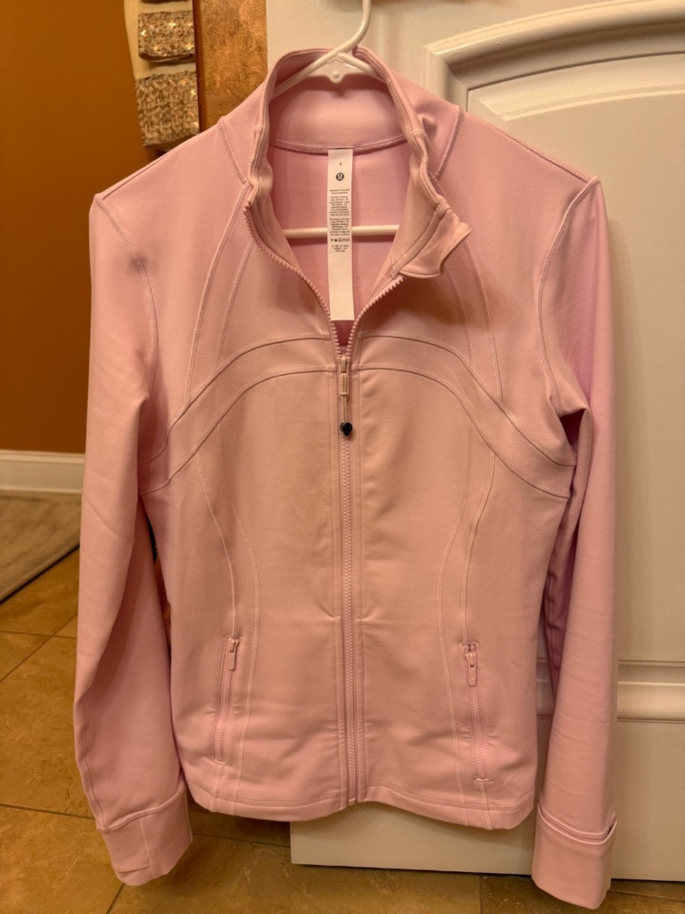 Lululemon Define Jacket Luon in color Meadowsweet Pink